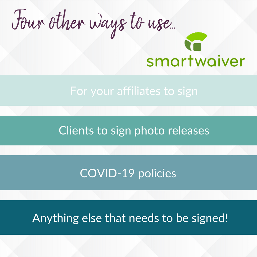 Four ways to use smartwaiver for online waivers.