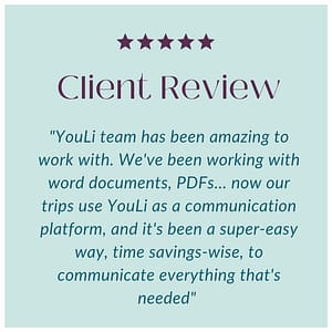 Client review of someone who uses YouLi. 